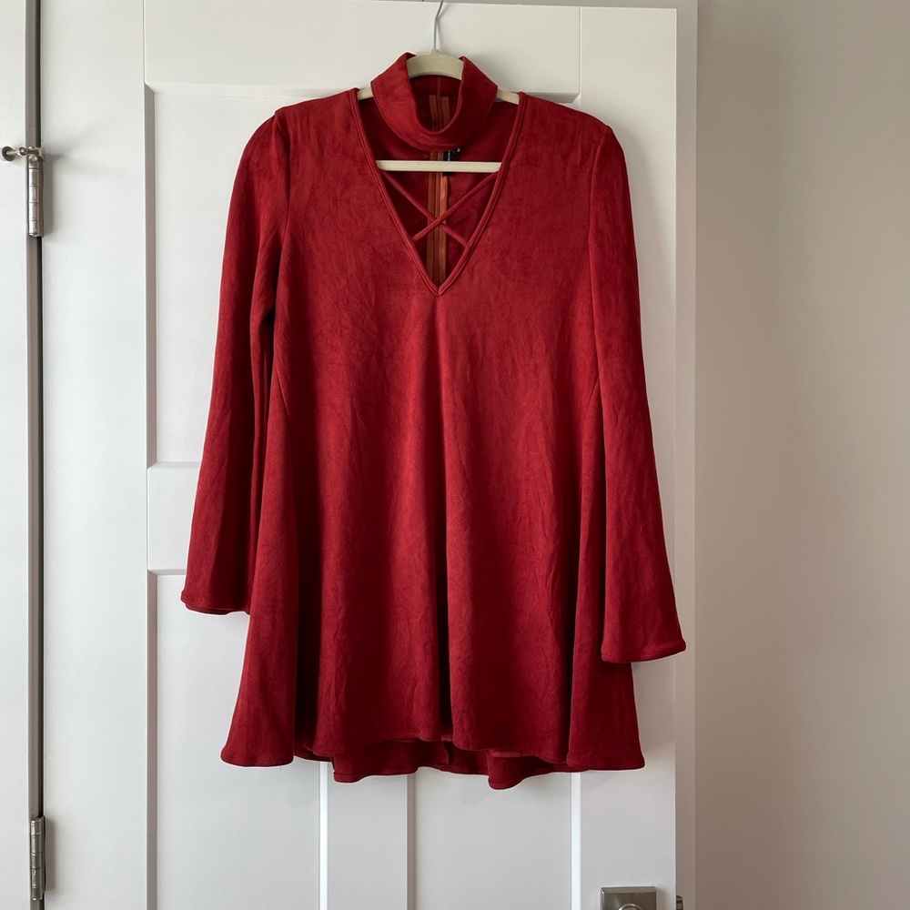 Faux suede dress from Nashville